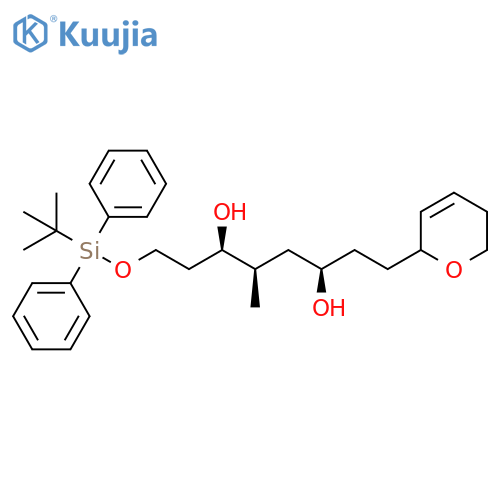 3,6-Octanediol,8-(5,6-dihydro-2H-pyran-2-yl)-1-[[(1,1-dimethylethyl)diphenylsilyl]oxy]-4-methyl-, (3R,4R,6R)- structure