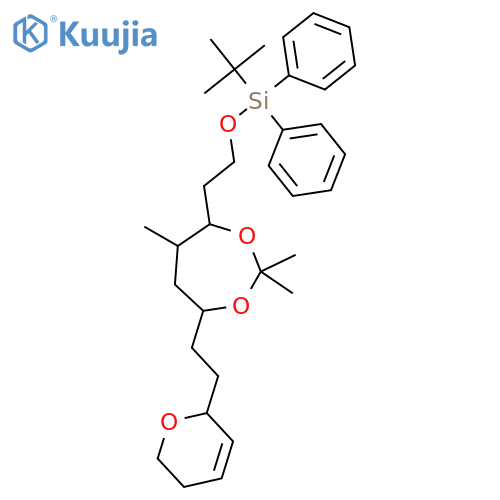 Silane,[2-[(4R,5R,7R)-7-[2-(5,6-dihydro-2H-pyran-2-yl)ethyl]-2,2,5-trimethyl-1,3-dioxepan-4-yl]ethoxy](1,1-dimethylethyl)diphenyl- structure