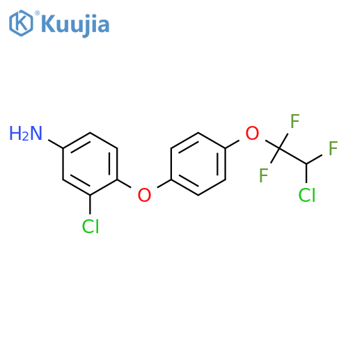 Benzenamine, 3-chloro-4-[4-(2-chloro-1,1,2-trifluoroethoxy)phenoxy]- structure