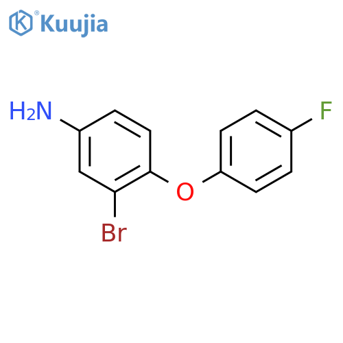 3-Bromo-4-(4-fluorophenoxy)aniline structure