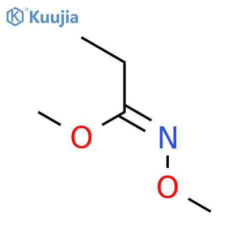 Propanimidic acid, N-methoxy-, methyl ester structure