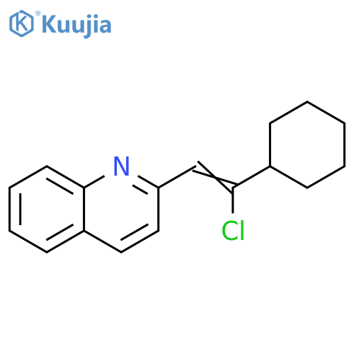 Quinoline, 2-(2-chloro-2-cyclohexylethenyl)- structure