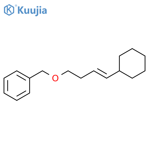 Benzene, [[[(3E)-4-cyclohexyl-3-butenyl]oxy]methyl]- structure