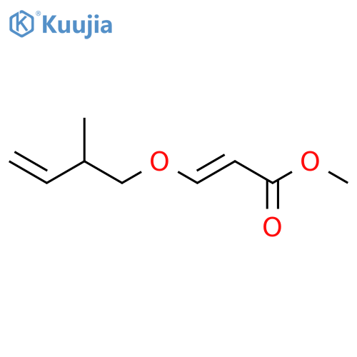 2-Propenoic acid, 3-[(2-methyl-3-butenyl)oxy]-, methyl ester, (2E)- structure