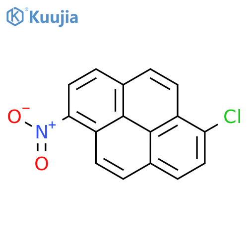 Pyrene, 1-chloro-6-nitro- structure