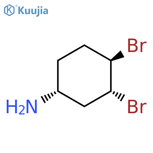Cyclohexanamine, 3,4-dibromo-, (1R,3R,4R)-rel- structure