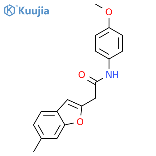 3-BENZOFURANACETAMIDE, N-(4-METHOXYPHENYL)-6-METHYL- structure