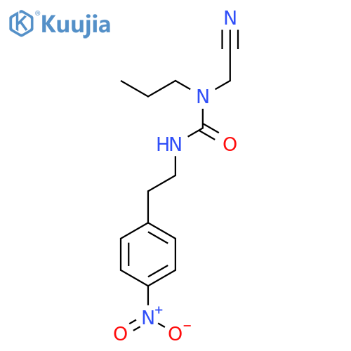 Urea, N-(cyanomethyl)-N'-[2-(4-nitrophenyl)ethyl]-N-propyl- structure