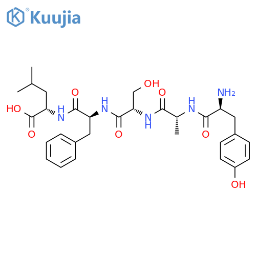 L-Leucine, L-tyrosyl-D-alanyl-L-seryl-L-phenylalanyl- structure