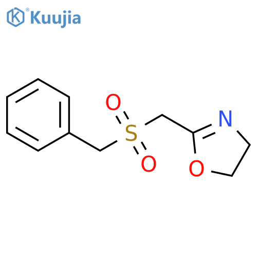 Oxazole, 4,5-dihydro-2-[[(phenylmethyl)sulfonyl]methyl]- structure