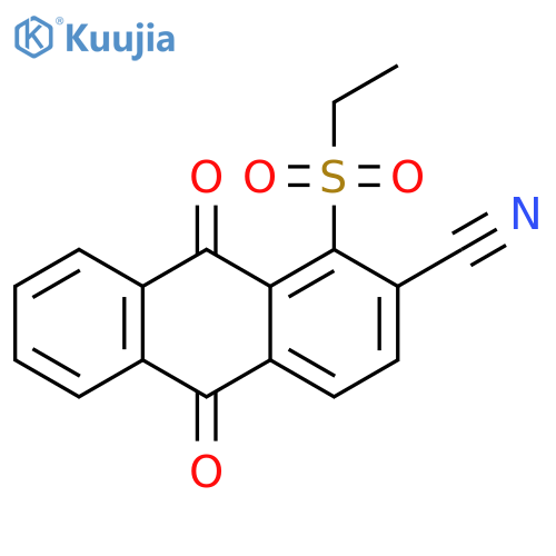 2-Anthracenecarbonitrile, 1-(ethylsulfonyl)-9,10-dihydro-9,10-dioxo- structure