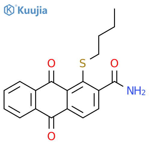 2-Anthracenecarboxamide, 1-(butylthio)-9,10-dihydro-9,10-dioxo- structure
