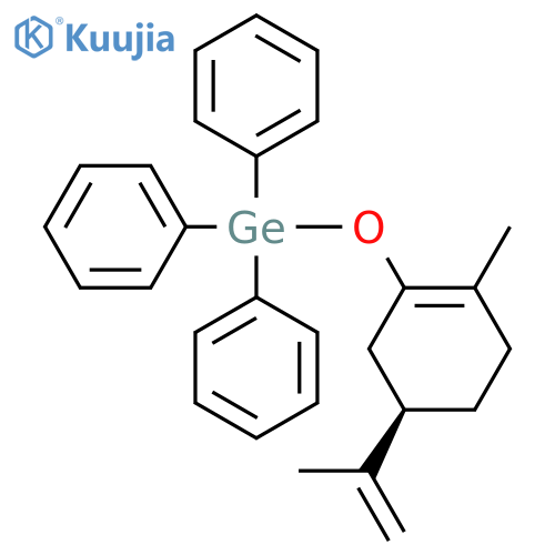 Germane,[[(5R)-2-methyl-5-(1-methylethenyl)-1-cyclohexen-1-yl]oxy]triphenyl- structure