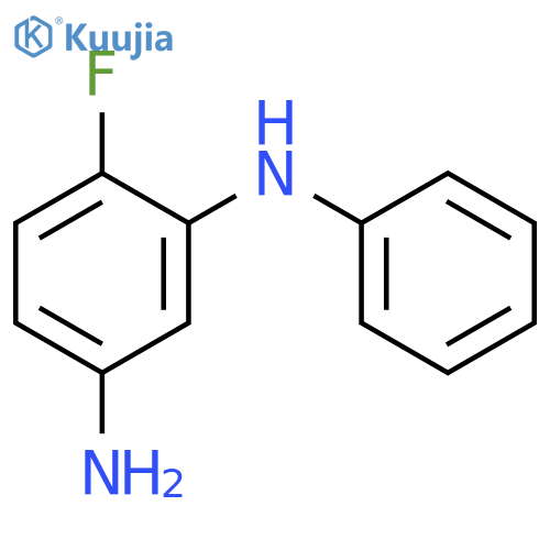 1,3-BENZENEDIAMINE, 4-FLUORO-N3-PHENYL- structure