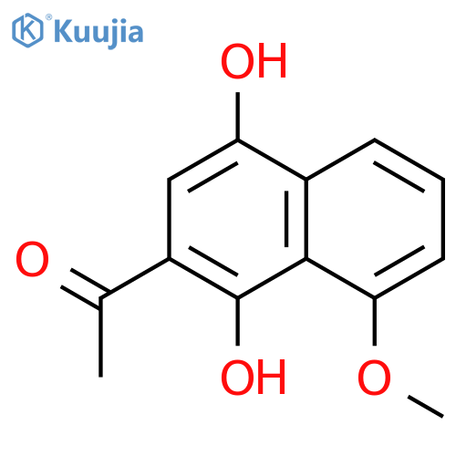 Ethanone, 1-(1,4-dihydroxy-8-methoxy-2-naphthalenyl)- structure