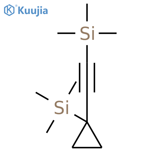 SILANE, TRIMETHYL[[1-(TRIMETHYLSILYL)CYCLOPROPYL]ETHYNYL]- structure