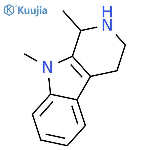 1H-Pyrido[3,4-b]indole, 2,3,4,9-tetrahydro-1,9-dimethyl-, (1S)- structure