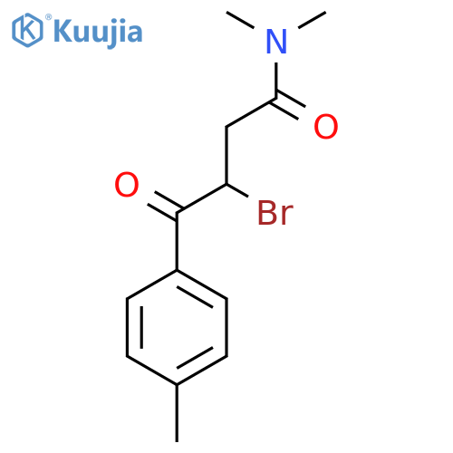 N,N-Dimethyl 3-Bromo-4-(4-methylphenyl)-4-oxobutanamide structure