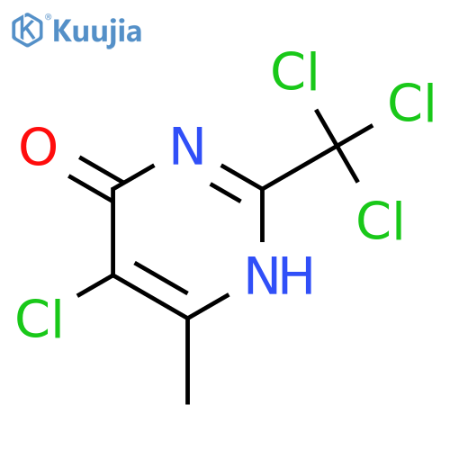 4(1H)-Pyrimidinone, 5-chloro-6-methyl-2-(trichloromethyl)- structure
