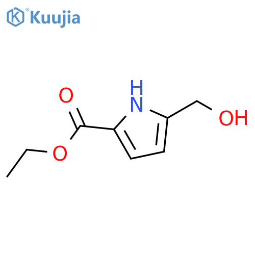5-(hydroxymethyl)-1H-Pyrrole-2-carboxylic acid ethyl ester structure