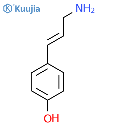 4-(3-aminoprop-1-en-1-yl)phenol structure