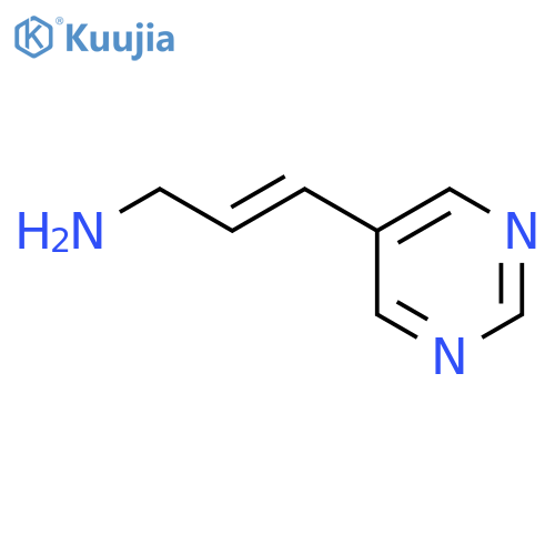 3-(pyrimidin-5-yl)prop-2-en-1-amine structure