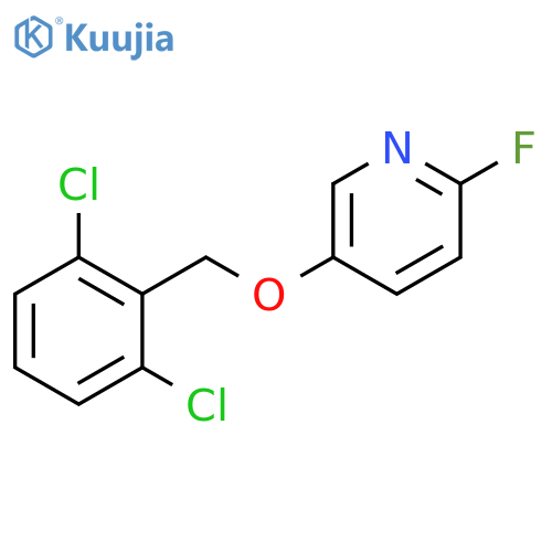 Pyridine, 5-[(2,6-dichlorophenyl)methoxy]-2-fluoro- structure