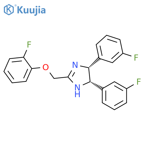 1H-Imidazole,2-[(2-fluorophenoxy)methyl]-4,5-bis(3-fluorophenyl)-4,5-dihydro-,(4R,5S)-rel- structure