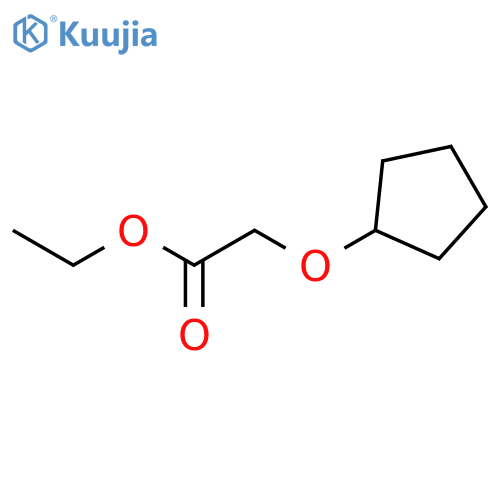 Acetic acid, (cyclopentyloxy)-, ethyl ester structure