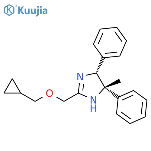 1H-Imidazole,2-[(cyclopropylmethoxy)methyl]-4,5-dihydro-4-methyl-4,5-diphenyl-,(4R,5S)-rel- structure