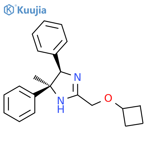 1H-Imidazole,2-[(cyclobutyloxy)methyl]-4,5-dihydro-4-methyl-4,5-diphenyl-,(4R,5S)-rel- structure