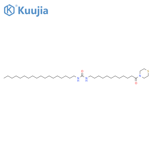 Thiomorpholine,4-[12-[[(octadecylamino)carbonyl]amino]-1-oxododecyl]- structure
