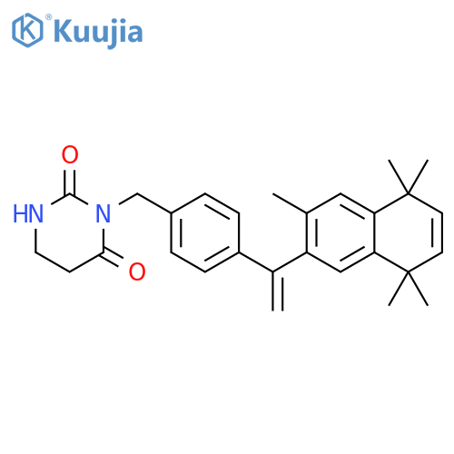 2,4(1H,3H)-Pyrimidinedione,3-[[4-[1-(5,8-dihydro-3,5,5,8,8-pentamethyl-2-naphthalenyl)ethenyl]phenyl]methyl]dihydro- structure
