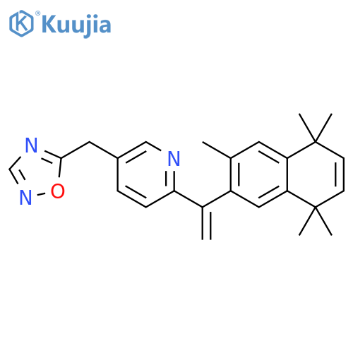 Pyridine,2-[1-(5,8-dihydro-3,5,5,8,8-pentamethyl-2-naphthalenyl)ethenyl]-5-(1,2,4-oxadiazol-5-ylmethyl)- structure
