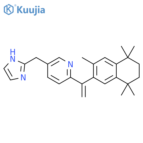 Pyridine,5-(1H-imidazol-2-ylmethyl)-2-[1-(5,6,7,8-tetrahydro-3,5,5,8,8-pentamethyl-2-naphthalenyl)ethenyl]- structure