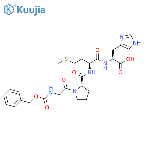 L-Histidine, N-[(phenylmethoxy)carbonyl]glycyl-L-prolyl-L-methionyl- structure