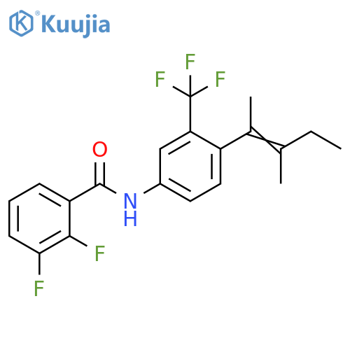 Benzamide,N-[4-(1,2-dimethyl-1-butenyl)-3-(trifluoromethyl)phenyl]-2,3-difluoro- structure