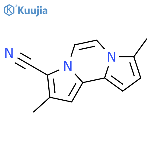 2,8-dimethyl-Dipyrrolo[1,2-a:2',1'-c]pyrazine-3-carbonitrile structure