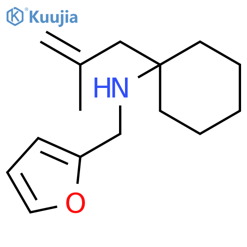 2-Furanmethanamine, N-[1-(2-methyl-2-propenyl)cyclohexyl]- structure