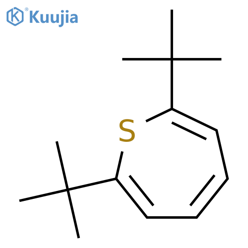 Thiepin, 2,7-bis(1,1-dimethylethyl)- structure