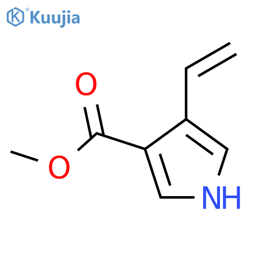 1H-Pyrrole-3-carboxylicacid, 4-ethenyl-, methyl ester structure