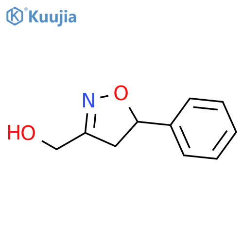 (5-phenyl-4,5-dihydro-1,2-oxazol-3-yl)methanol structure