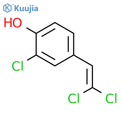 Phenol, 2-chloro-4-(2,2-dichloroethenyl)- structure