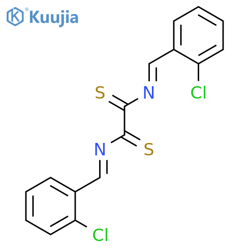 Ethanedithioamide, bis[(2-chlorophenyl)methylene]- structure