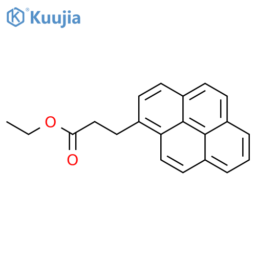 1-PYRENEPROPANOIC ACID, ETHYL ESTER structure