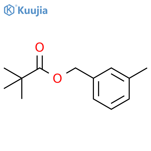 Propanoic acid, 2,2-dimethyl-, (3-methylphenyl)methyl ester structure