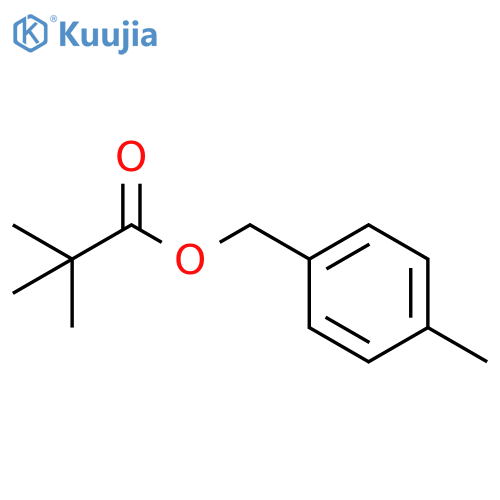 Propanoic acid, 2,2-dimethyl-, (4-methylphenyl)methyl ester structure