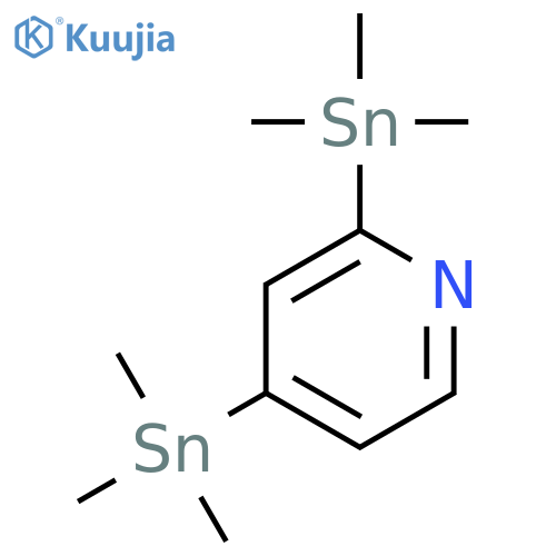 PYRIDINE, 2,4-BIS(TRIMETHYLSTANNYL)- structure