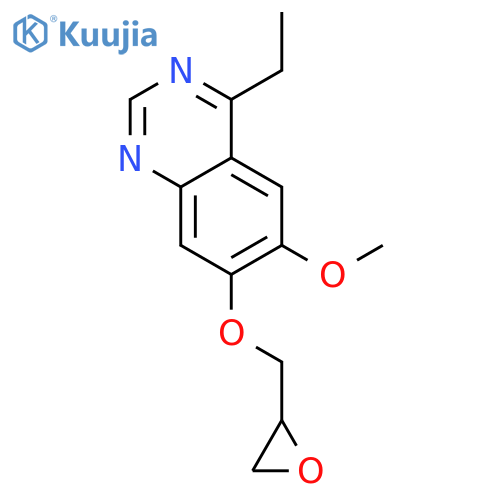 4-ethyl-6-methoxy-7-(oxiran-2-ylmethoxy)quinazoline structure