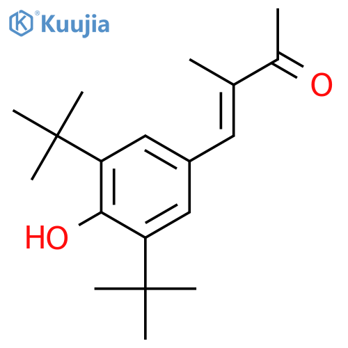 (3E)-4-(3,5-di-tert-butyl-4-hydroxyphenyl)-3-methylbut-3-en-2-one structure